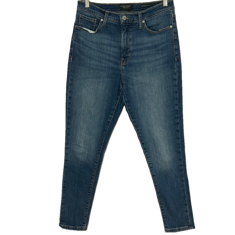 Banana Republic Blue Skinny Jeans High Rise